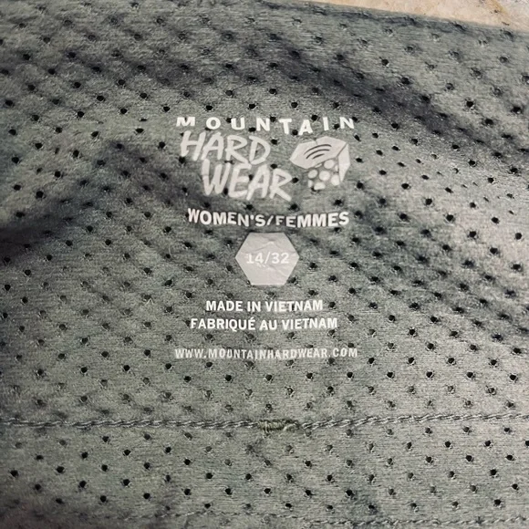 MOUNTAIN HARDWEAR Women's Yuma II Convertible Pant Olive Size 14 - Picture 3 of 4